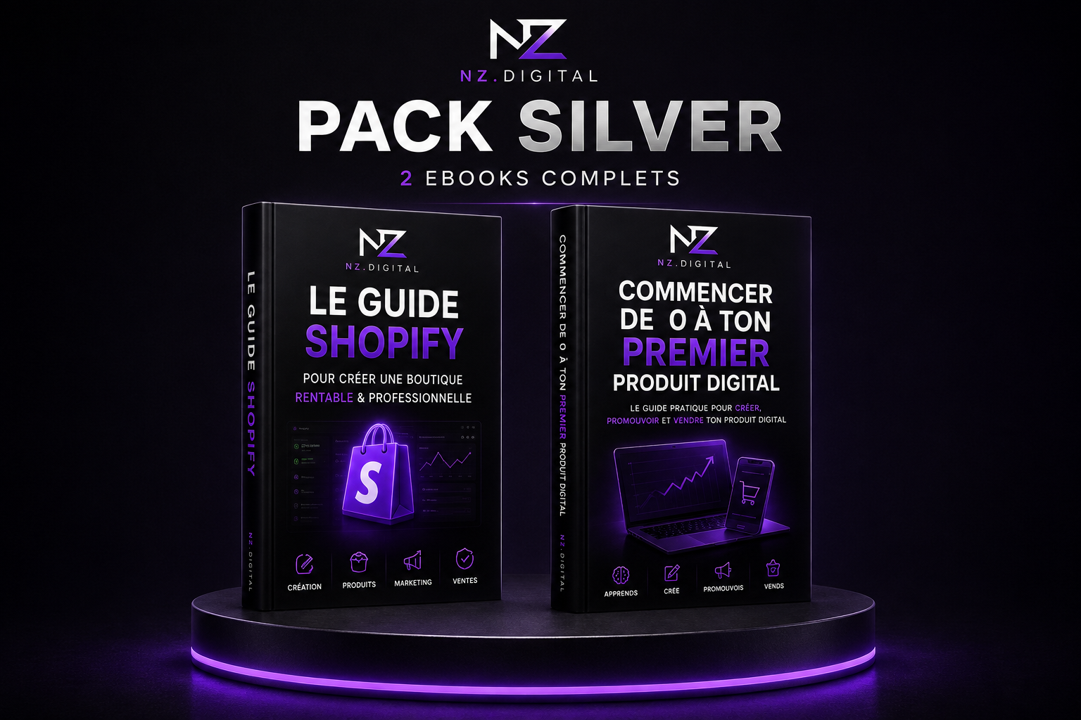 🥈 Pack Silver – Les 2 Ebooks Marketing Digital